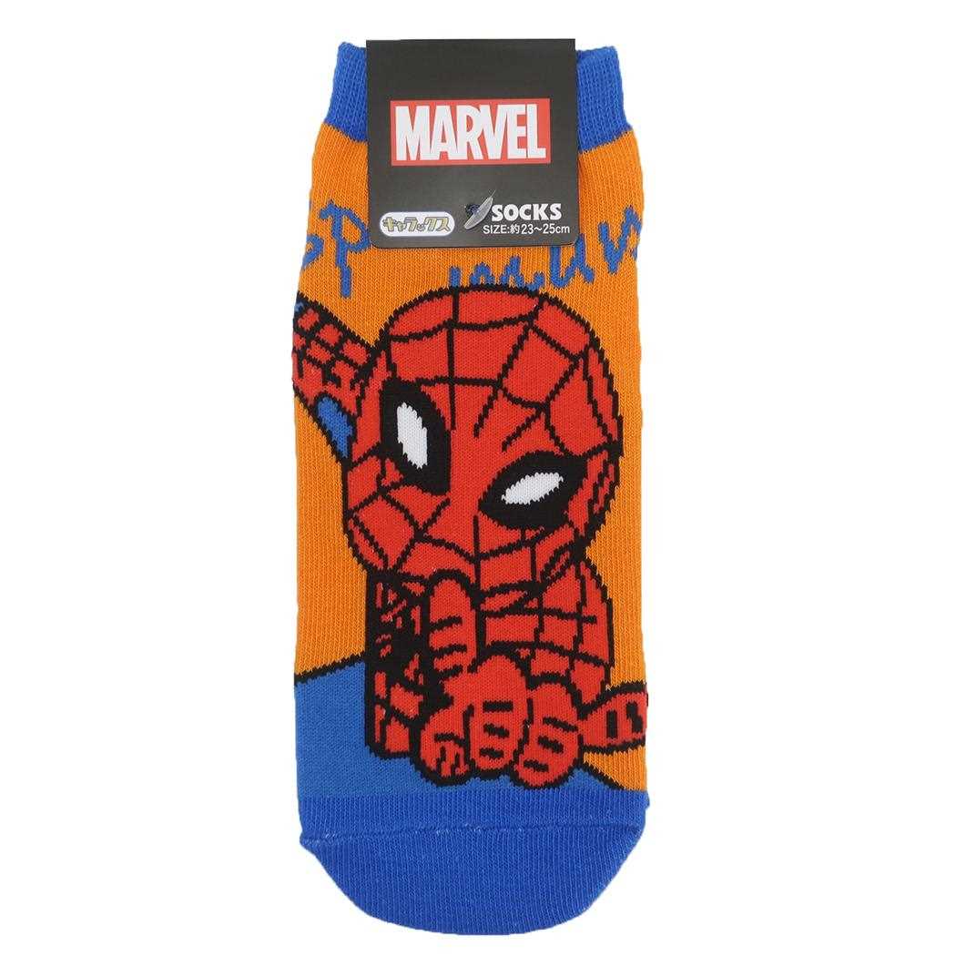 スパイダーマン 女性用靴下 レディースソックス ポーズ MARVEL スモールプラネット 大人向け キャラクター グッズ メール便可