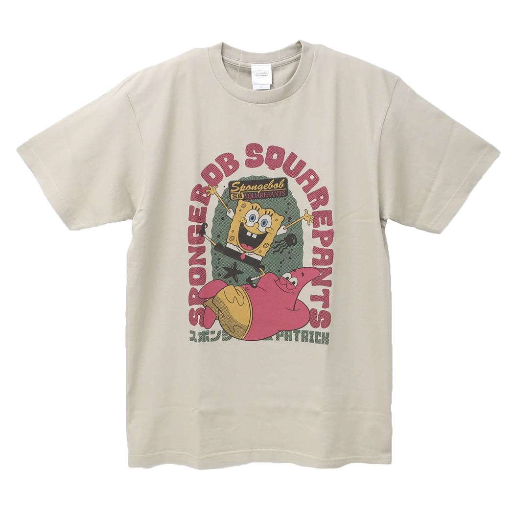 スポンジボブ Tシャツ T-SHIRTS Lサイズ 寝転び スモールプラネット 半袖 キャラクター グッズ メール便可 シネマコレクション