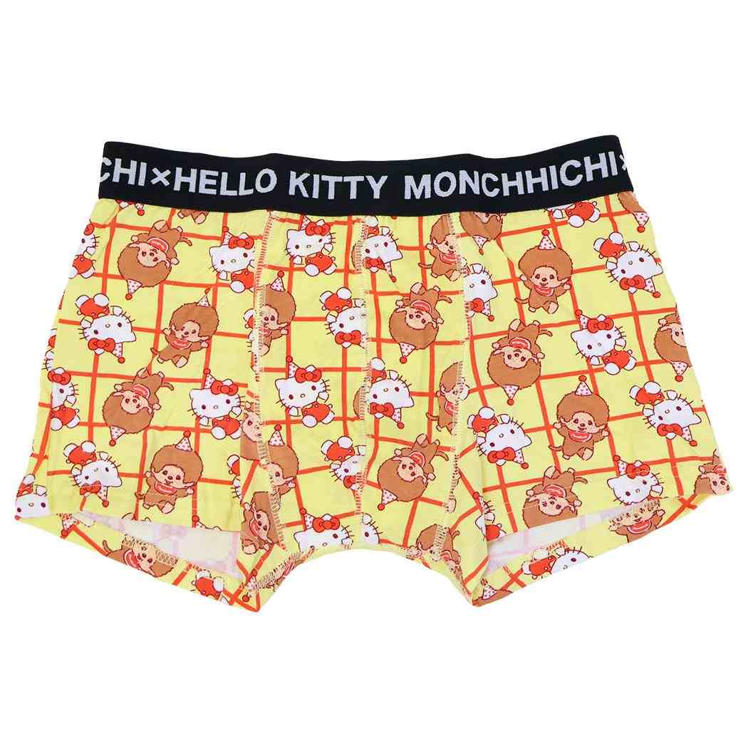 モンチッチxサンリオキャラクターズ 男性用下着 ボクサーブリーフ ハローキティ M/L L スモールプラネット