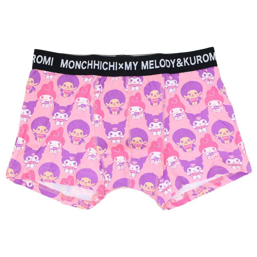 モンチッチxサンリオキャラクターズ 男性用下着 ボクサーブリーフ マイメロディ＆クロミ M/L L スモールプラネット