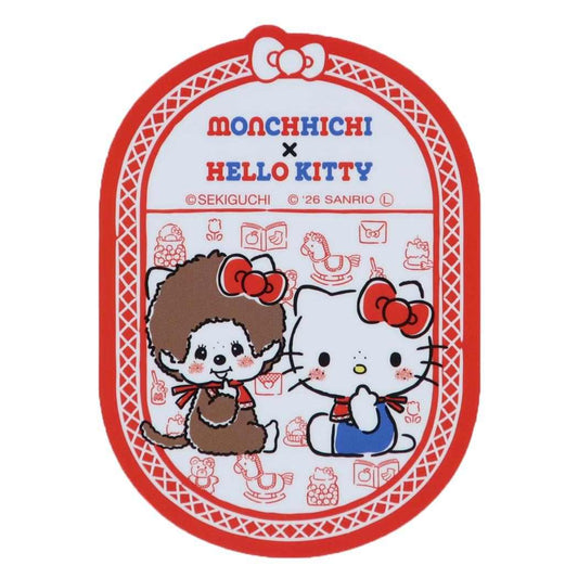 モンチッチxハローキティ ダイカットシール キャラクターステッカー リボン サンリオ スモールプラネット