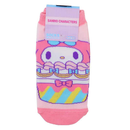 マイメロディ 小学生用靴下 ジュニアソックス カップケーキ サンリオ スモールプラネット キャラックス 子ども キャラクター グッズ メール便可 シネマコレクション