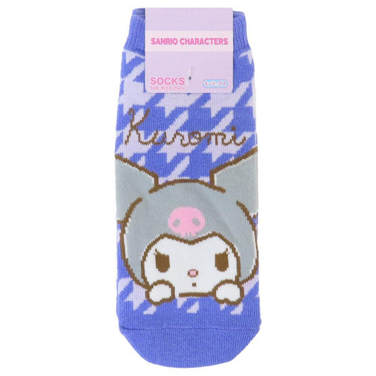 クロミ 女性用靴下 キャラックス レディースソックス フェイス＆ロゴ サンリオ スモールプラネット 大人向け キャラクター グッズ メール便可 シネマコレクション