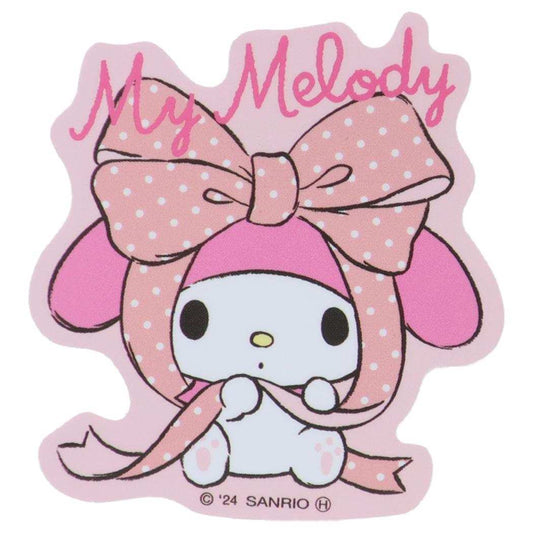 マイメロディ ダイカットシール キャラクターステッカー リボン サンリオ スモールプラネット ダイカットビニールステッカー デコシール 耐水性 キャラクター グッズ メール便可 シネマコレクション