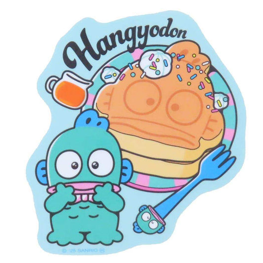 ハンギョドン ダイカットシール キャラクターステッカー パンケーキ サンリオ スモールプラネット デコシール 耐水性 キャラクター グッズ メール便可 シネマコレクション