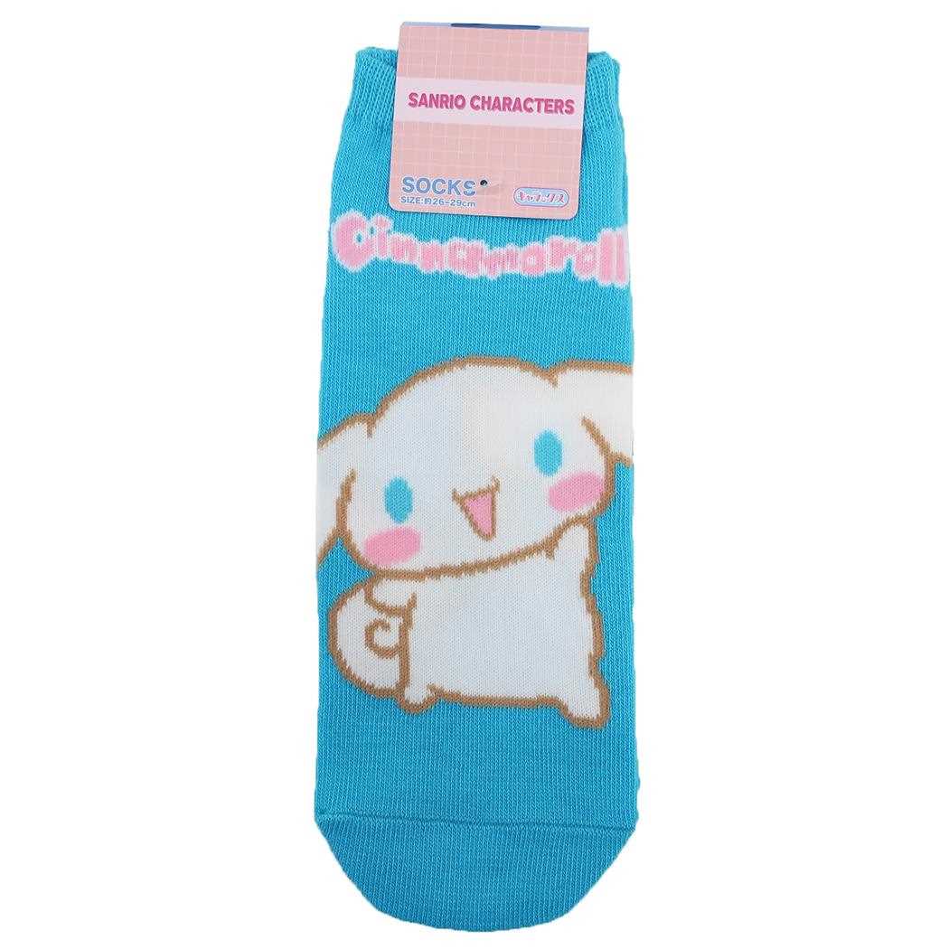 シナモロール 男性用靴下 メンズソックス ロゴ LBL サンリオ スモールプラネット キャラックス ラージ 大人向け キャラクター グッズ メール便可 シネマコレクション