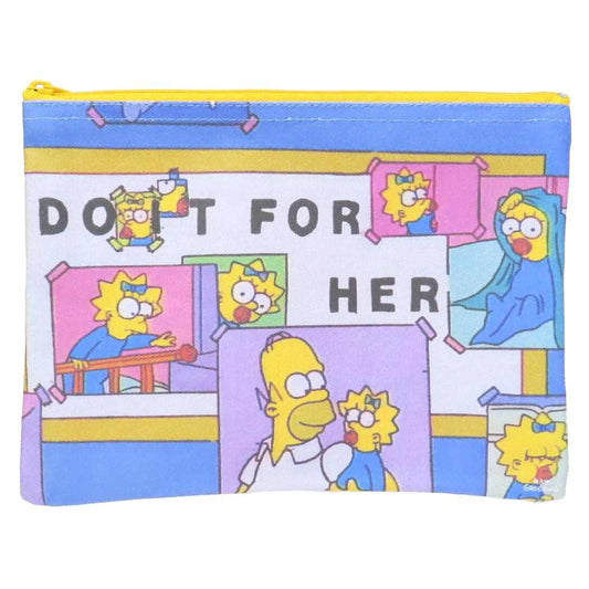 シンプソンズ コスメポーチ フラットポーチ Do it for her スモールプラネット 化粧ポーチ 小物入れ キャラクター グッズ メール便可 シネマコレクション