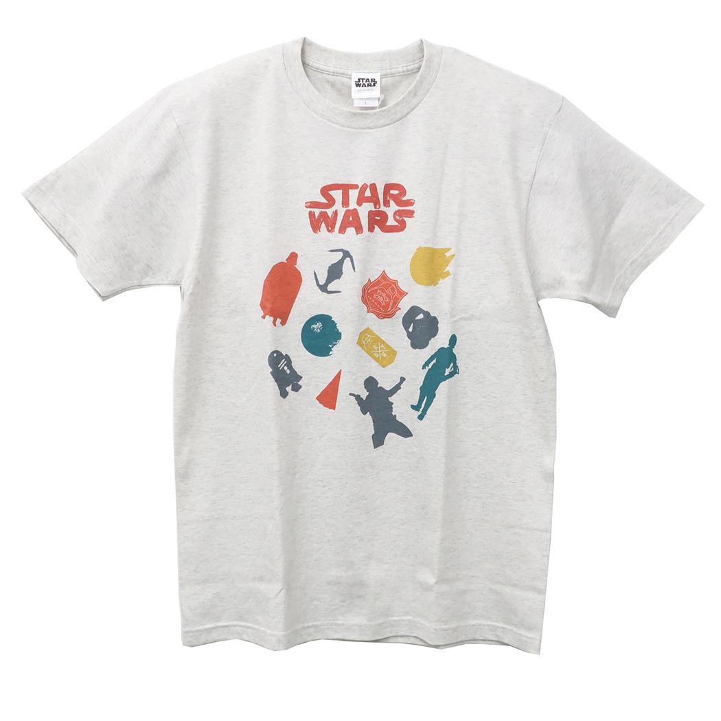 スターウォーズ Tシャツ T-SHIRTS Lサイズ シルエットいろいろ STAR WARS スモールプラネット 半袖 キャラクター グッズ メール便可 シネマコレクション