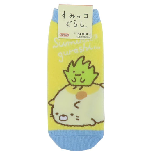 すみっコぐらし 女性用靴下 レディースソックス ねこ ごろん サンエックス スモールプラネット キャラックス 大人向け キャラクター グッズ メール便可 シネマコレクション