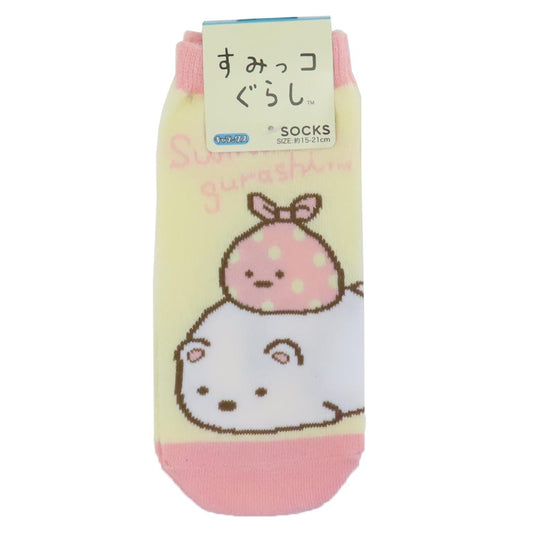 すみっコぐらし 小学生用靴下 ジュニアソックス しろくま ごろん サンエックス スモールプラネット キャラックス 子ども キャラクター グッズ メール便可 シネマコレクション