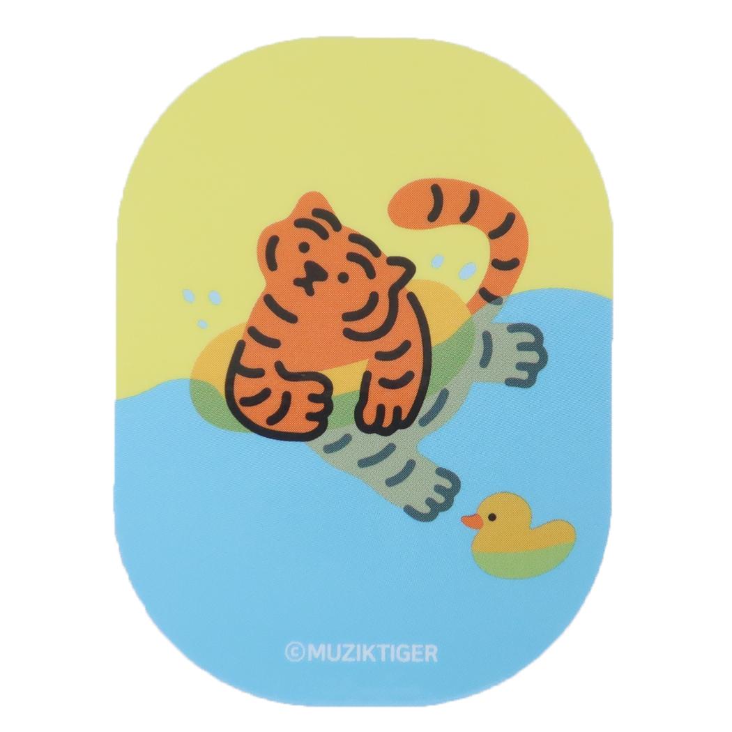 MUZIK TIGER ムジークタイガー ダイカットシール キャラクターステッカー スイム スモールプラネット ダイカットビニールステッカー デコシール 耐水性 キャラクター グッズ メール便可 シネマコレクション