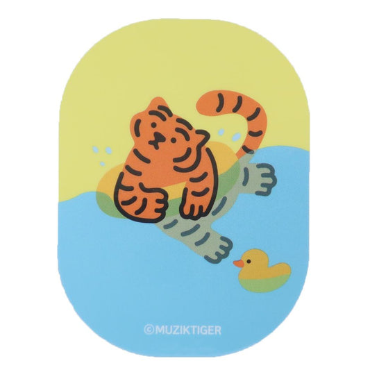 MUZIK TIGER ムジークタイガー ダイカットシール キャラクターステッカー スイム スモールプラネット ダイカットビニールステッカー デコシール 耐水性 キャラクター グッズ メール便可 シネマコレクション
