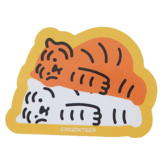 MUZIK TIGER ムジークタイガー ダイカットシール キャラクターステッカー かさなり スモールプラネット ダイカットビニールステッカー デコシール 耐水性 キャラクター グッズ メール便可 シネマコレクション