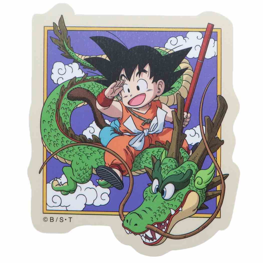 ドラゴンボールステッカーステッカービニールダイカット悟空と龍スモールプラネットデコシール防水アニメキャラクターグッズメール便可シネマコレクション