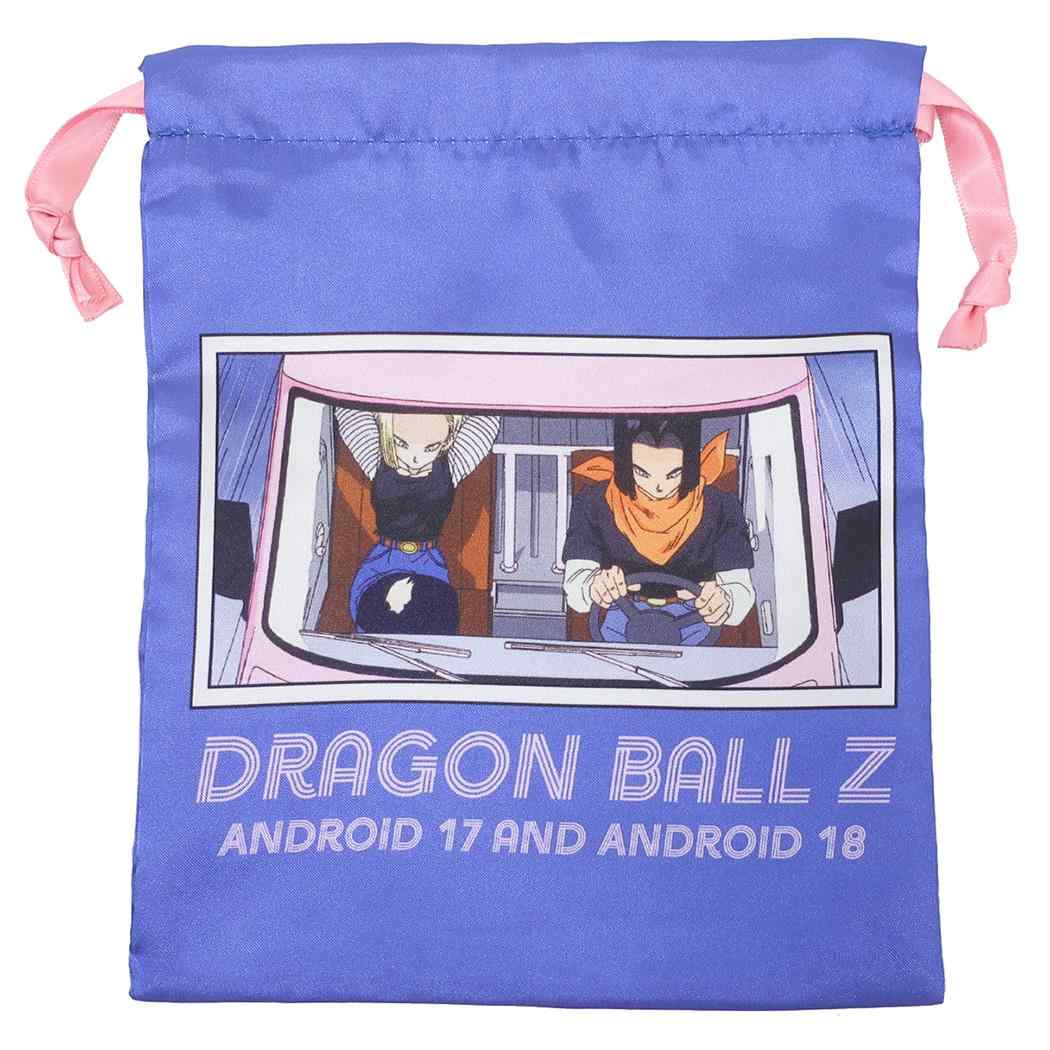 ドラゴンボールZ 巾着袋 リボン巾着 きんちゃくポーチ 人造人間17号＆18号 車 スモールプラネット 小物入れ アニメキャラクター グッズ メール便可 シネマコレクション