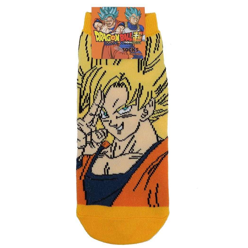 ドラゴンボール超 女性用靴下 レディースソックス 孫悟空 スーパーサイヤ人 スモールプラネット キャラックス 大人向け アニメキャラクター グッズ メール便可 シネマコレクション