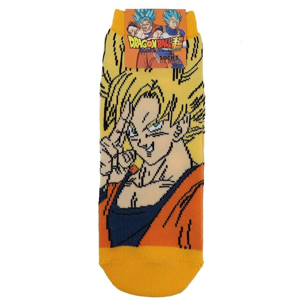 ドラゴンボール超 男性用靴下 メンズソックス 孫悟空 スーパーサイヤ人 スモールプラネット キャラックス 大人向け アニメキャラクター グッズ メール便可 シネマコレクション