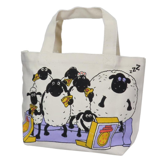 ひつじのショーン ランチバッグ マチ付バッグ ピザパーティー スモールプラネット お弁当かばん キャラクター グッズ メール便可 シネマコレクション