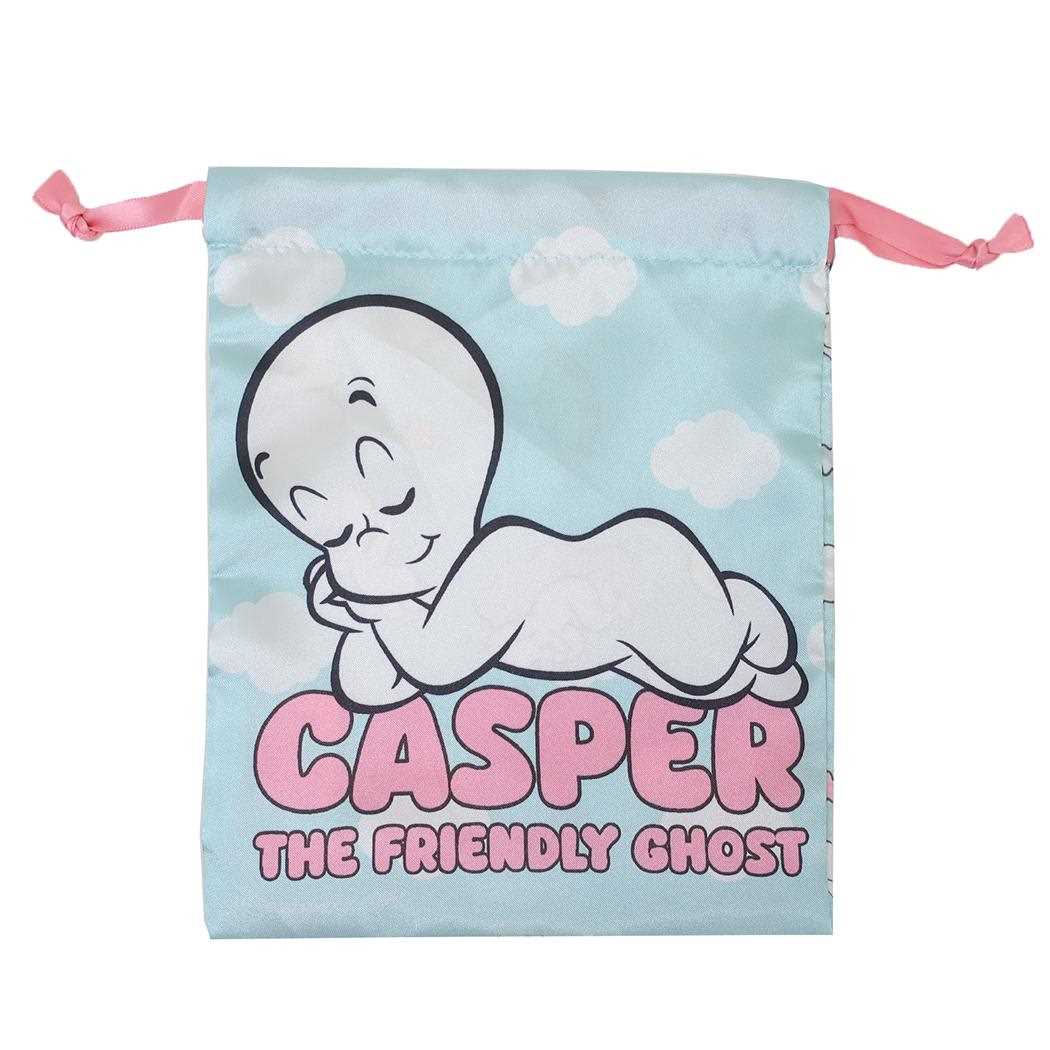 Casper キャスパー 巾着袋 リボン巾着 スリーピング スモールプラネット きんちゃくポーチ 小物入れ キャラクター グッズ メール便可 シネマコレクション