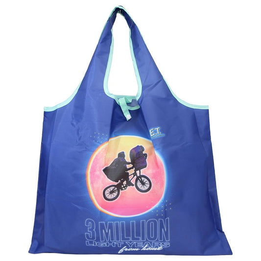 E.T. エコバッグ ショッピングバッグ A シルエット ブルー スモールプラネット お買い物かばん 映画キャラクター グッズ メール便可 シネマコレクション