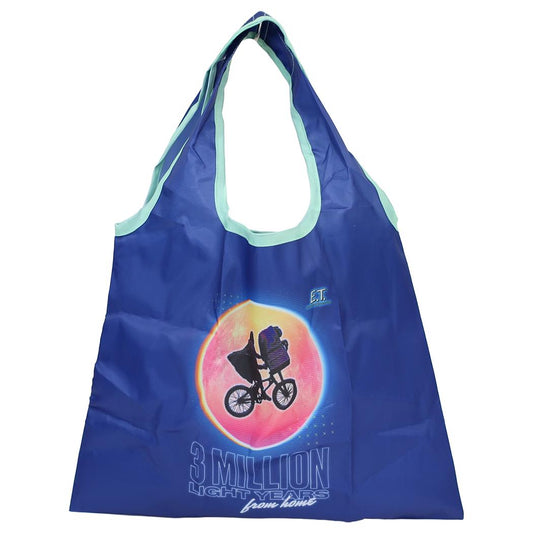 E.T. エコバッグ ミニショッピングバッグ シルエット ブルー スモールプラネット お買い物かばん 映画キャラクター グッズ メール便可 シネマコレクション