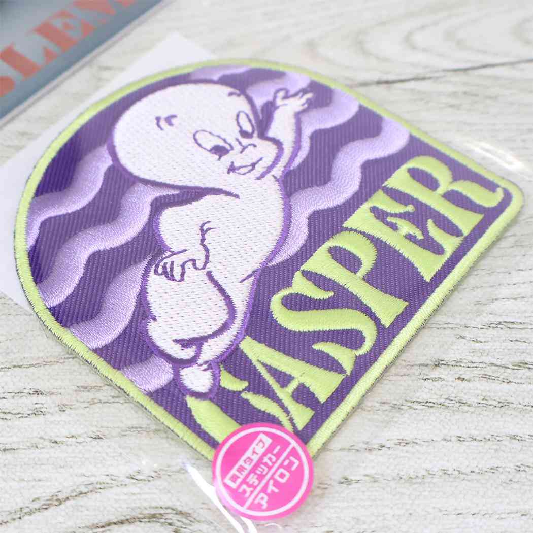 キャスパー ワッペン アイロンパッチ 飛び Casper スモールプラネット