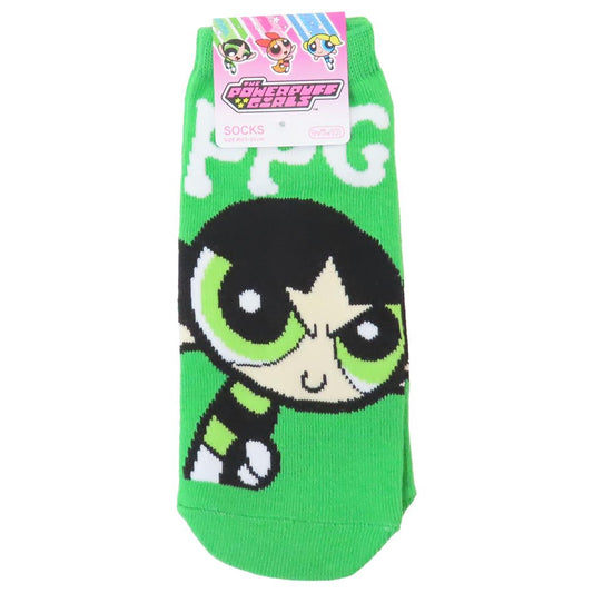 パワーパフガールズ 女性用靴下 レディースソックス シンプル バターカップ スモールプラネット キャラックス 大人向け キャラクター グッズ メール便可 シネマコレクション