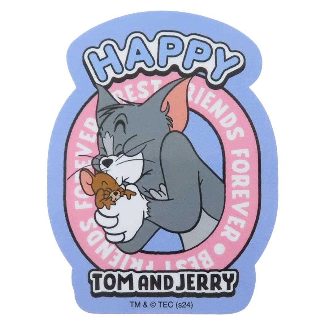 トムとジェリー ダイカットシール キャラクターステッカー ハッピー ワーナーブラザース スモールプラネット ダイカットビニールステッカー デコシール 耐水性 キャラクター グッズ メール便可 シネマコレクション