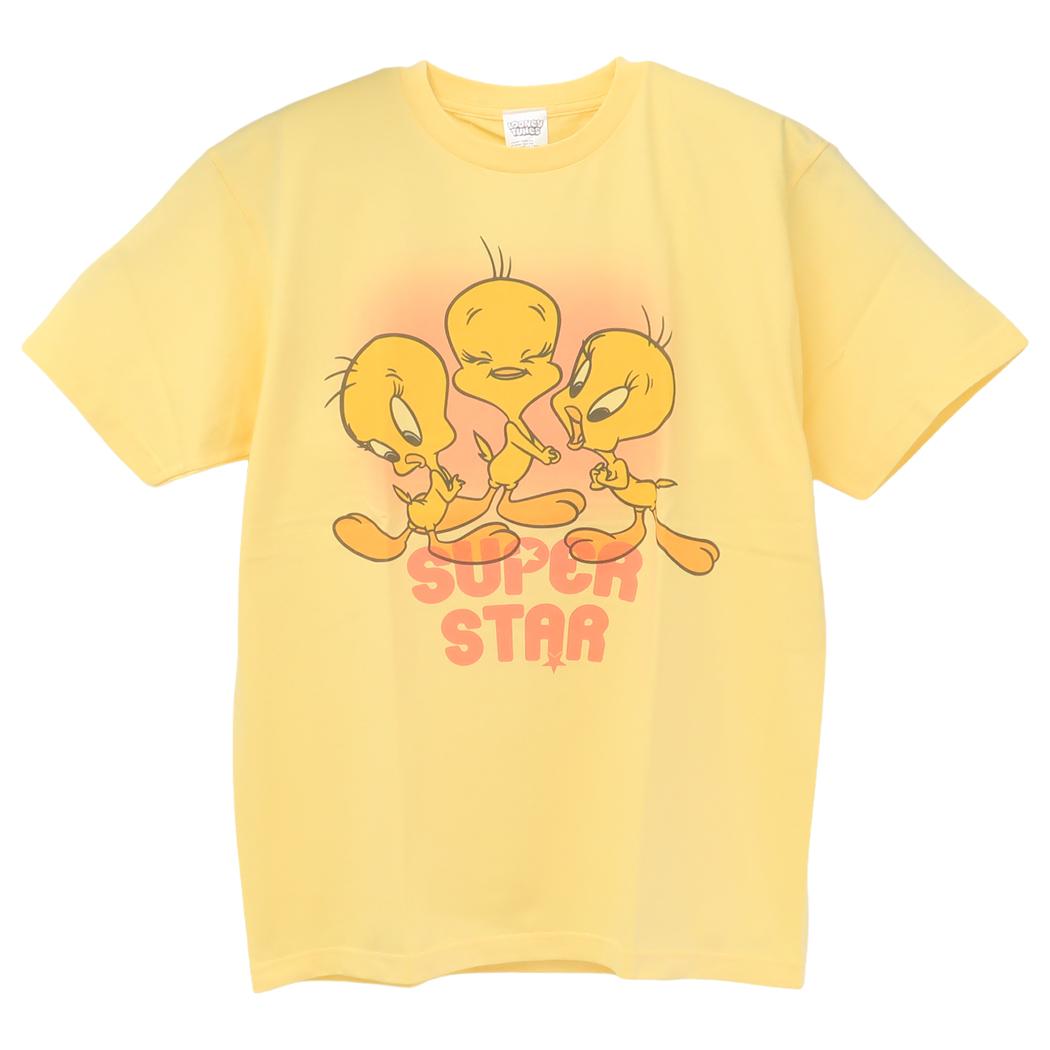 トゥイーティー Tシャツ T-SHIRTS スーパースター ルーニーテューンズ スモールプラネット 半袖 コレクション雑貨 プレゼント キャラクター グッズ メール便可 シネマコレクション