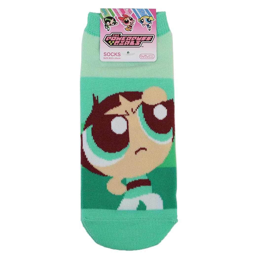 パワーパフガールズ 女性用靴下 レディースソックス バターカップ シスターフッド スモールプラネット キャラックス 大人向け キャラクター グッズ メール便可 シネマコレクション