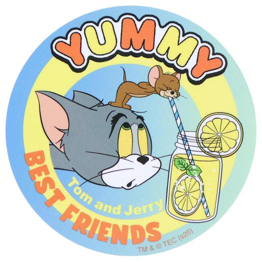 トムとジェリー ダイカットシール キャラクターステッカー YUMMY ワーナーブラザース スモールプラネット デコシール 耐水性 日本製 キャラクター グッズ メール便可 シネマコレクション