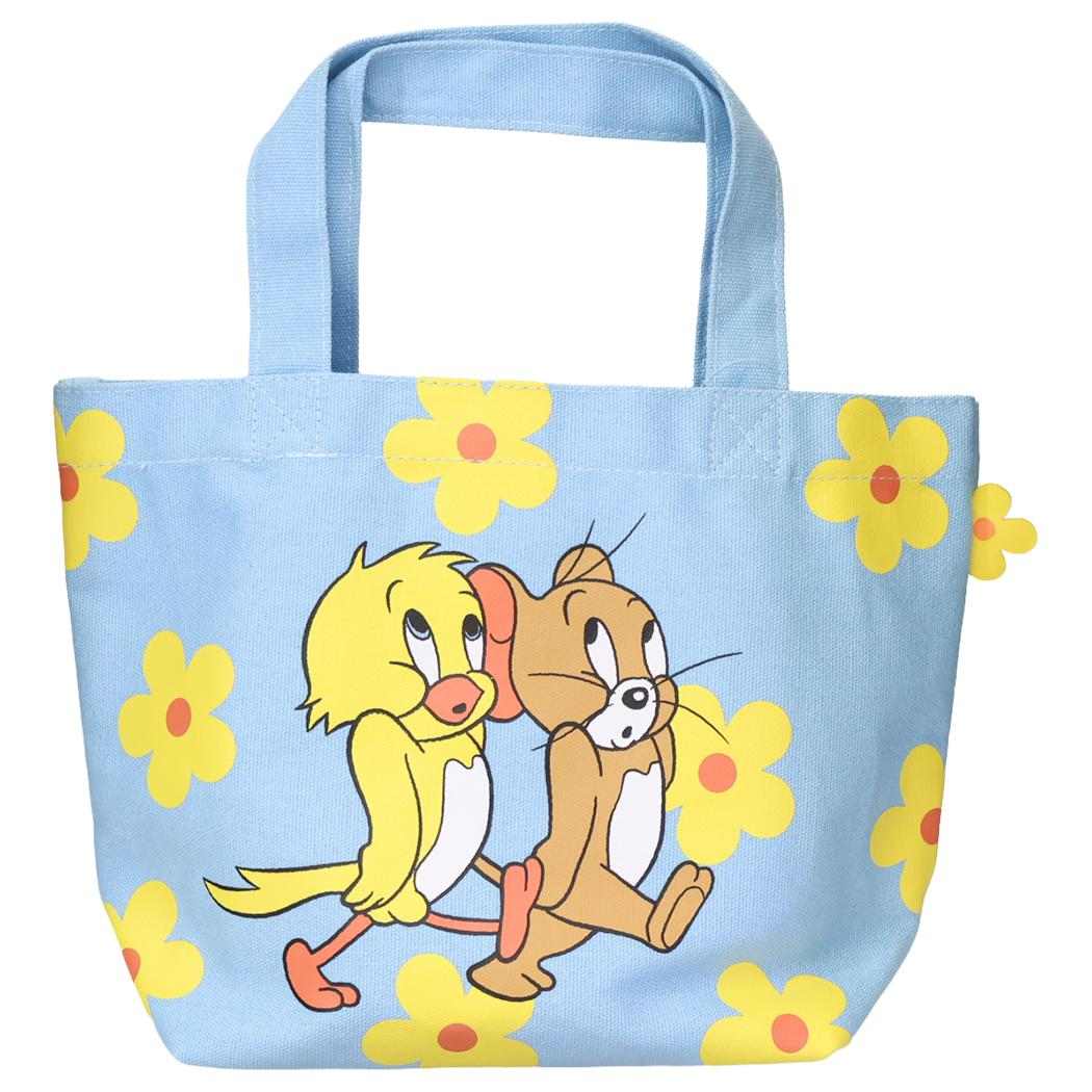 トムとジェリー ランチバッグ カラーマチ付バッグ フラワー ワーナーブラザース スモールプラネット マチ付き お弁当かばん キャラクター グッズ メール便可 シネマコレクション