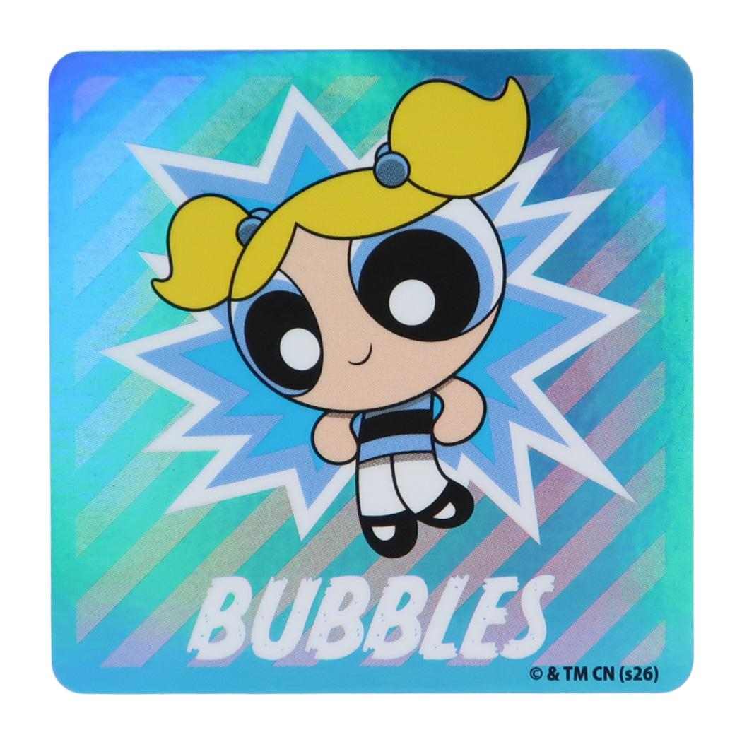 パワーパフガールズ ダイカットシール キラキラ キャラクターステッカー バブルス ポーズ スモールプラネット