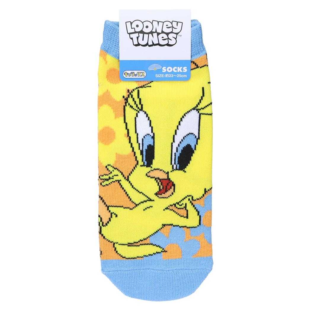 ルーニーテューンズ 女性用靴下 レディースソックス トゥイーティー/お花OR LOONEY TUNES スモールプラネット