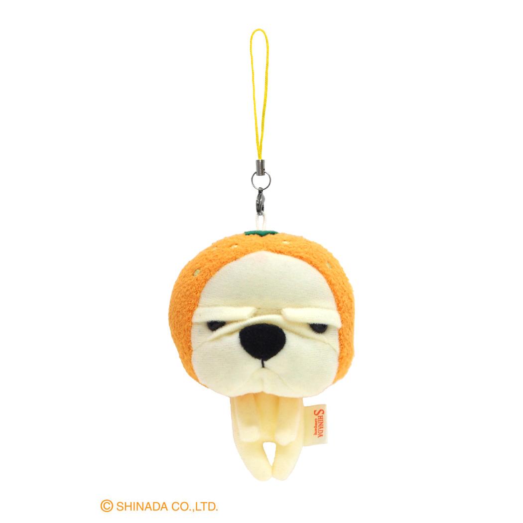 なぎお マスコットキーホルダー ストラップ オレンジ シナダグローバル チャーム ぬいぐるみキーホルダー キャラクター グッズ シネマコレクション