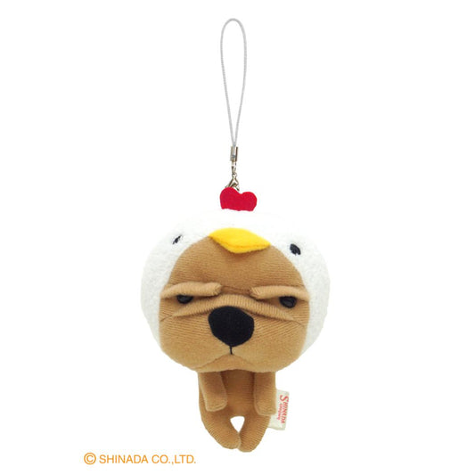 なぎお マスコットキーホルダー ストラップ にわとり シナダグローバル チャーム ぬいぐるみキーホルダー キャラクター グッズ シネマコレクション