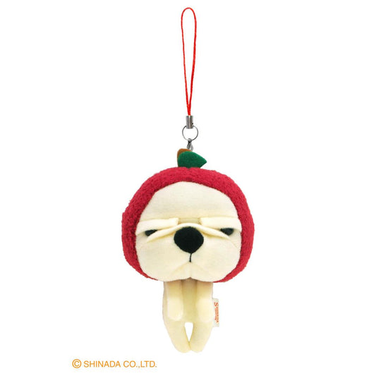 なぎお マスコットキーホルダー ストラップ りんご シナダグローバル チャーム ぬいぐるみキーホルダー キャラクター グッズ シネマコレクション