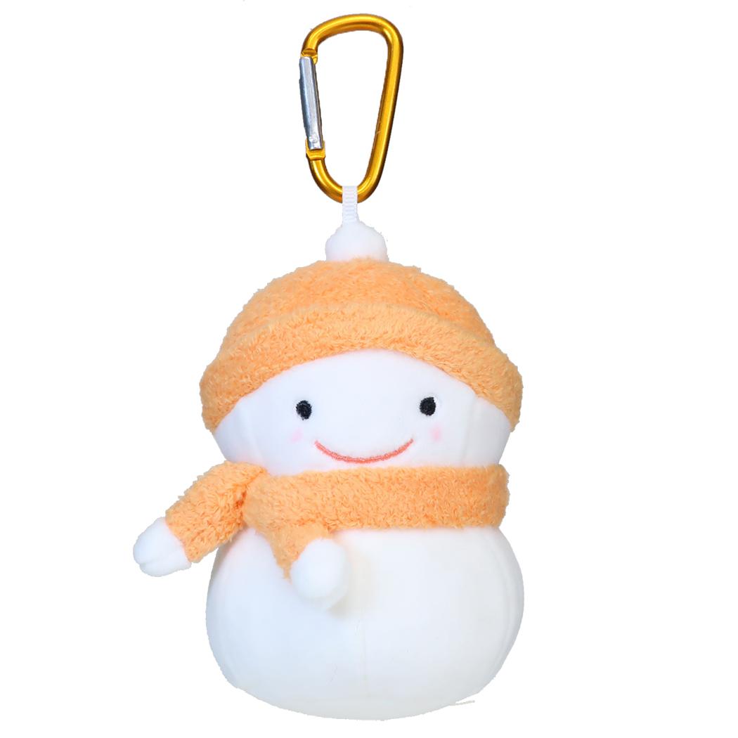雪ダルマちゃん マスコット ミニぬいぐるみ オレンジ シナダグローバル