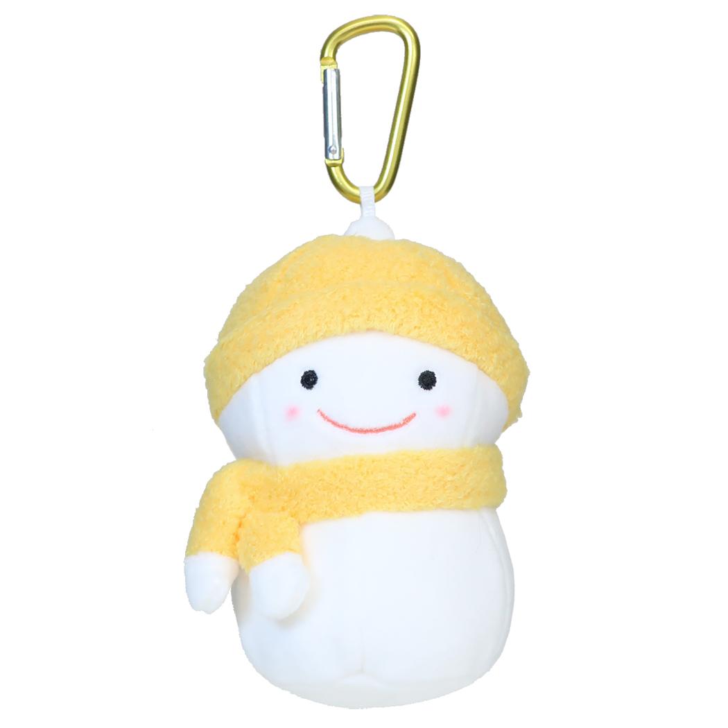雪ダルマちゃん マスコット ミニぬいぐるみ イエロー シナダグローバル