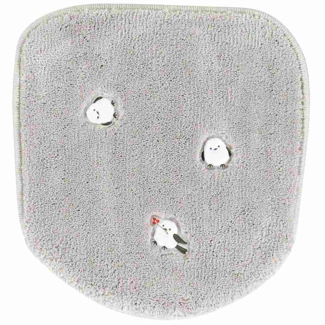 プチシマエナガちゃん トイレ用品 トイレグッズ グレー 兼用フタカバー センコー