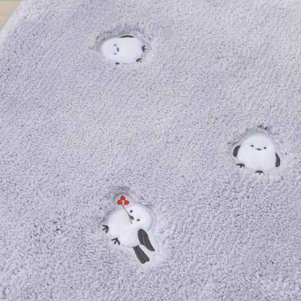 プチシマエナガちゃん トイレ用品 トイレグッズ グレー 兼用フタカバー センコー