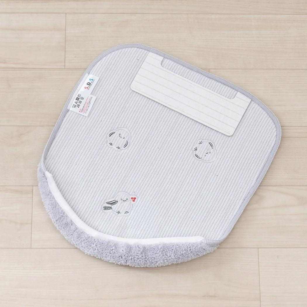 プチシマエナガちゃん トイレ用品 トイレグッズ グレー 兼用フタカバー センコー