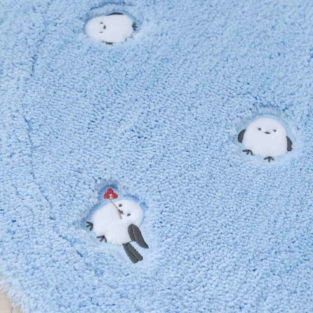 プチシマエナガちゃん トイレ用品 トイレグッズ ブルー トイレマット センコー