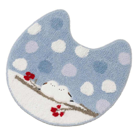 シマエナガちゃん トイレ用品 トイレマット ブルー センコー 新生活雑貨 かわいい グッズ シネマコレクション