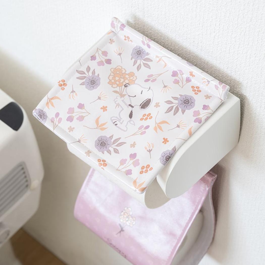 スヌーピー トイレ用品 トイレグッズ ブロッサム ローズ ペーパーホルダーカバー ピーナッツ センコー
