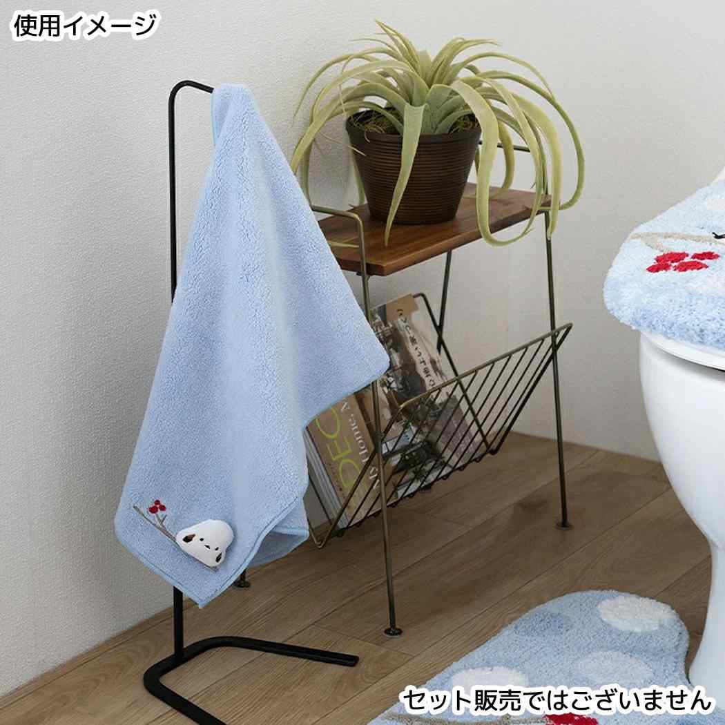シマエナガちゃん トイレ用品 シマエナガちゃん ハンドタオル ブルー センコー