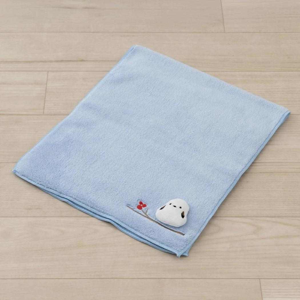 シマエナガちゃん トイレ用品 シマエナガちゃん ハンドタオル ブルー センコー