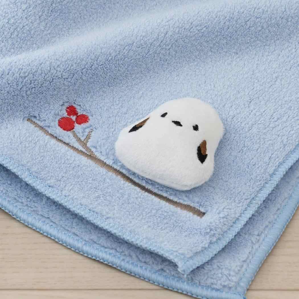 シマエナガちゃん トイレ用品 シマエナガちゃん ハンドタオル ブルー センコー