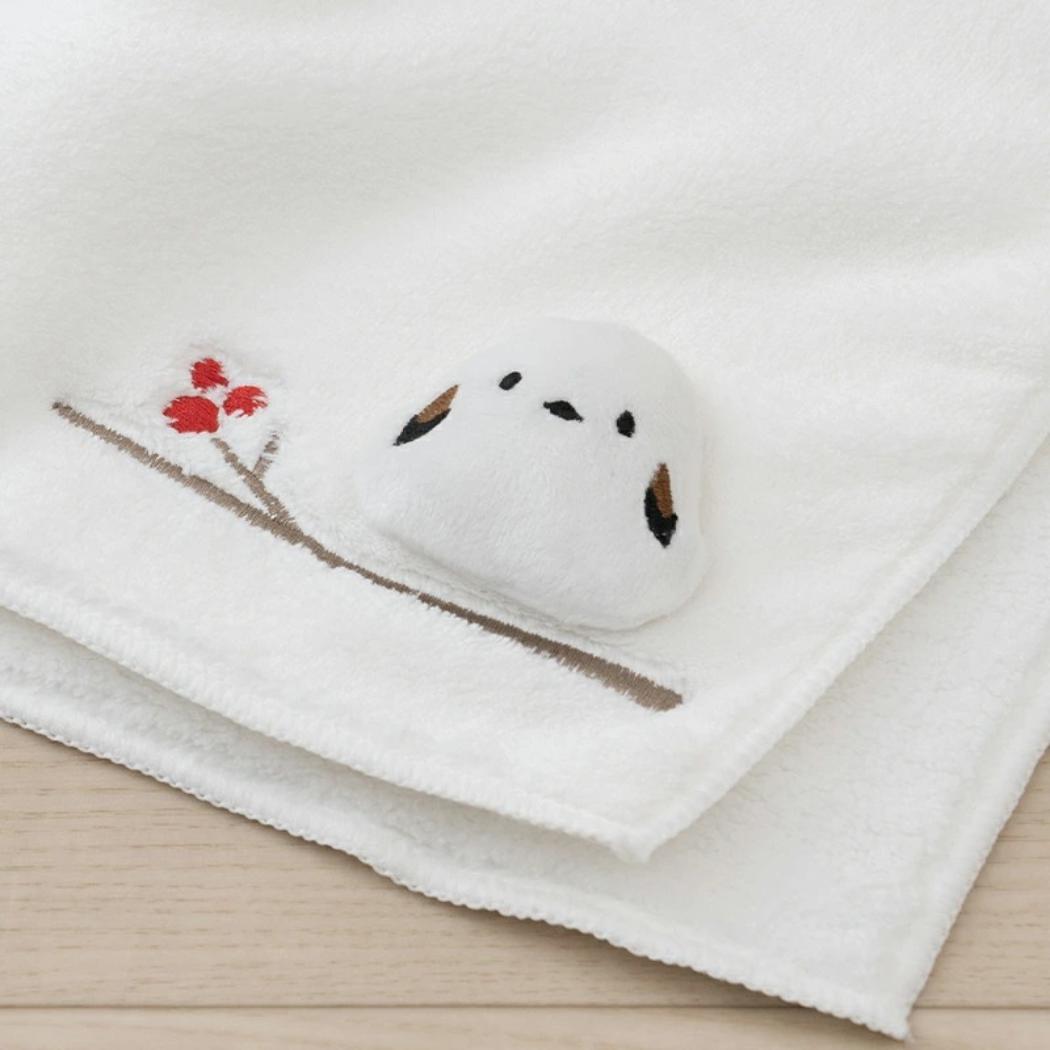 シマエナガちゃん トイレ用品 シマエナガちゃん ハンドタオル ホワイト センコー