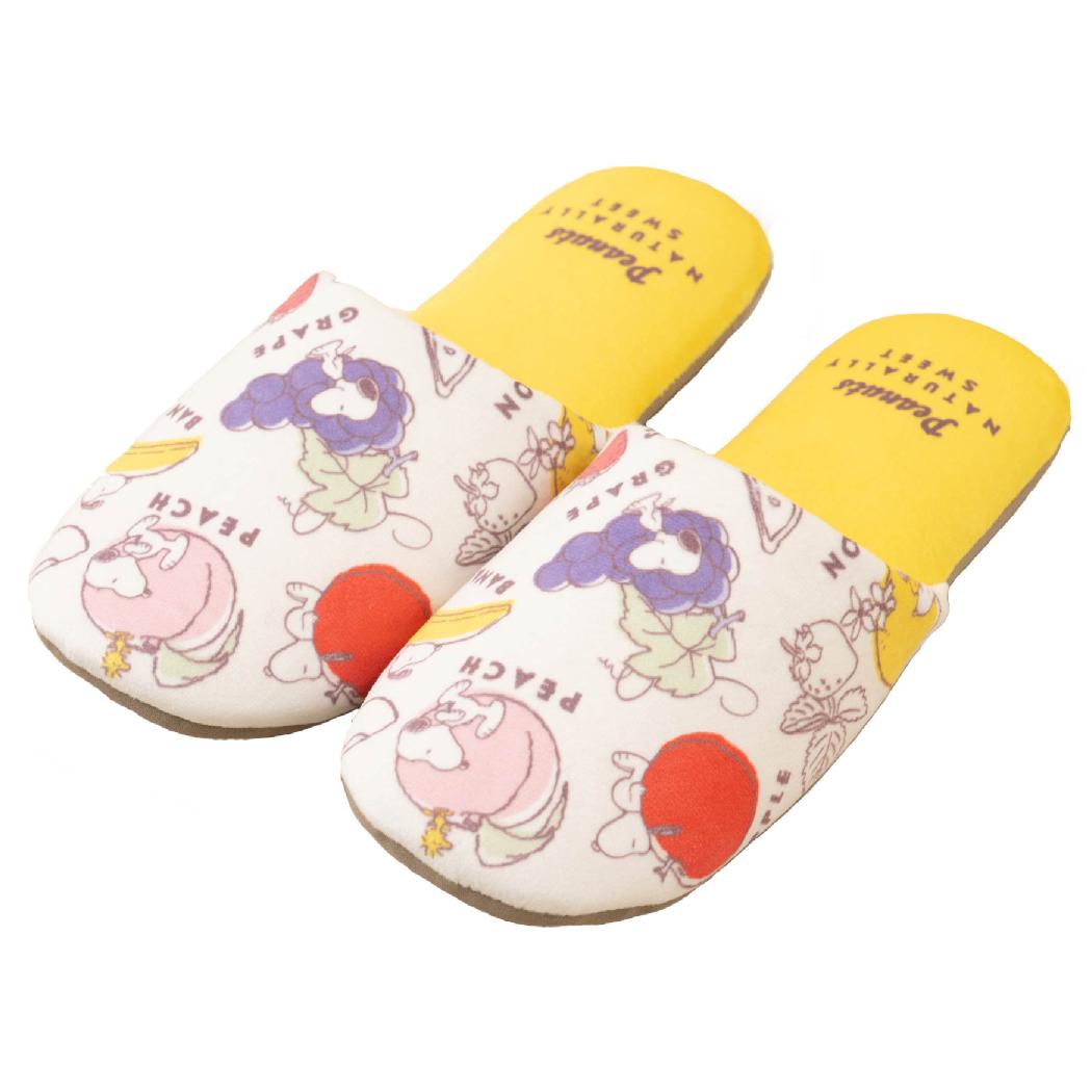 スヌーピー トイレ用品 スリッパ フレッシュフルーツ イエロー ピーナッツ センコー 新生活雑貨 キャラクター グッズ シネマコレクション
